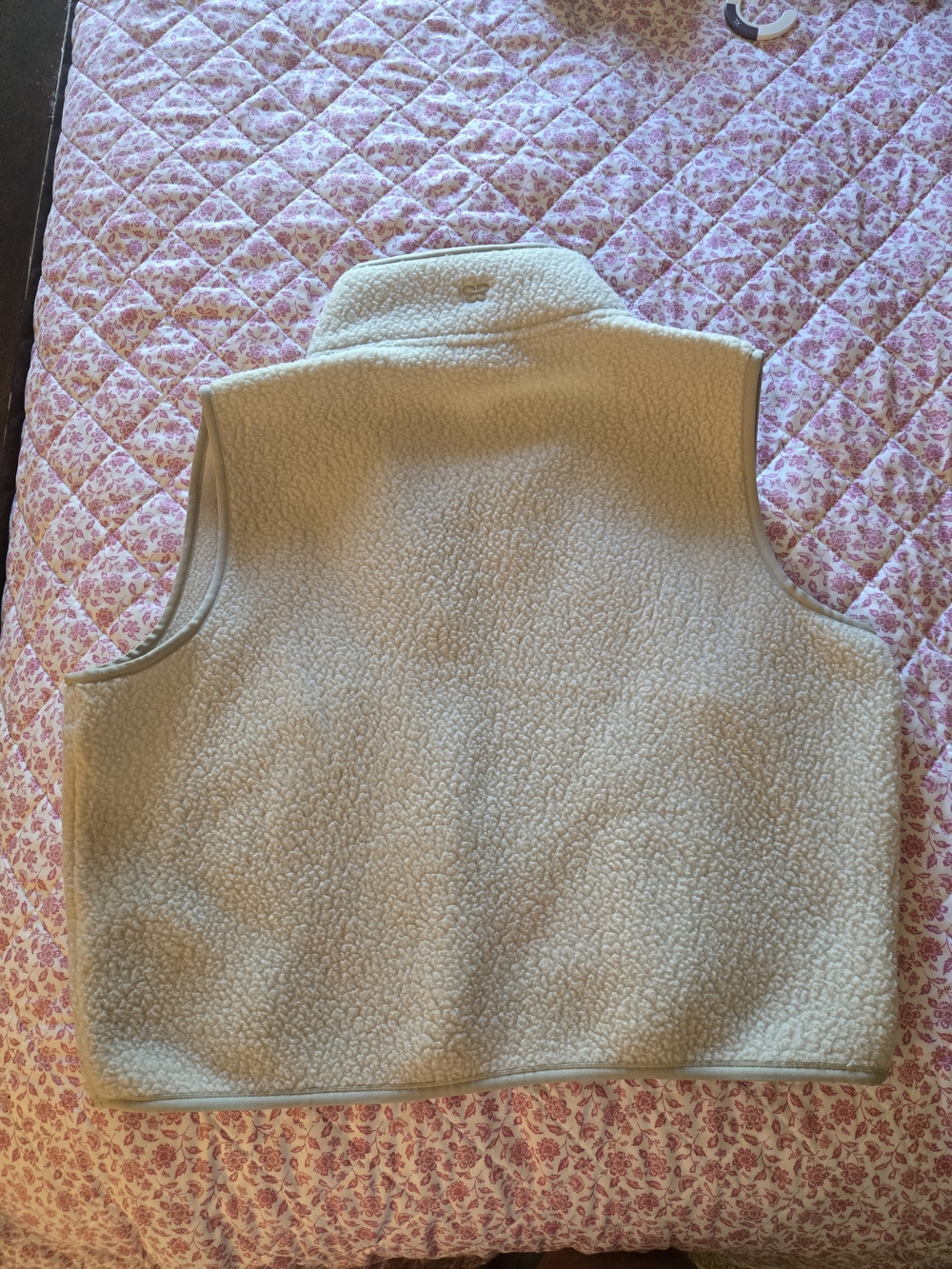 Aritzia Sunday Best Cream Sherpa Fleece Vest - Picture 4 of 5